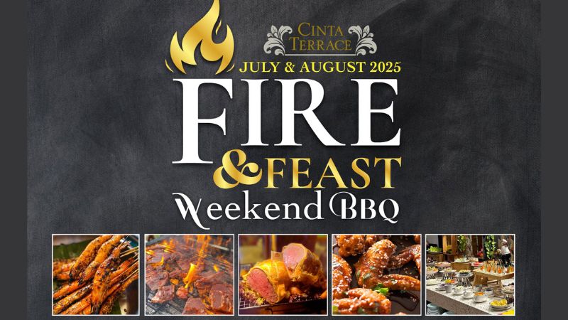 July & Aug: Fire & Feast Weekend BBQ at Cinta Terrace
